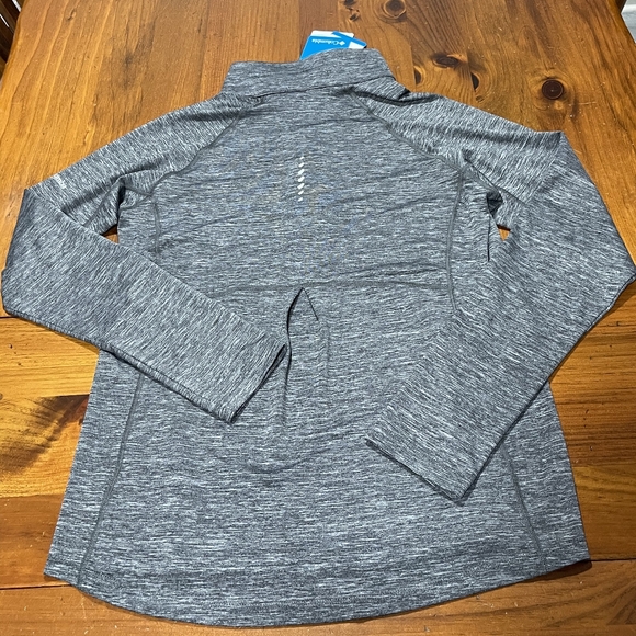 Nwt Columbia Womens Grey Peach Tree Half Zip Pullover Long Sleeve Baselayer L - Picture 2 of 5